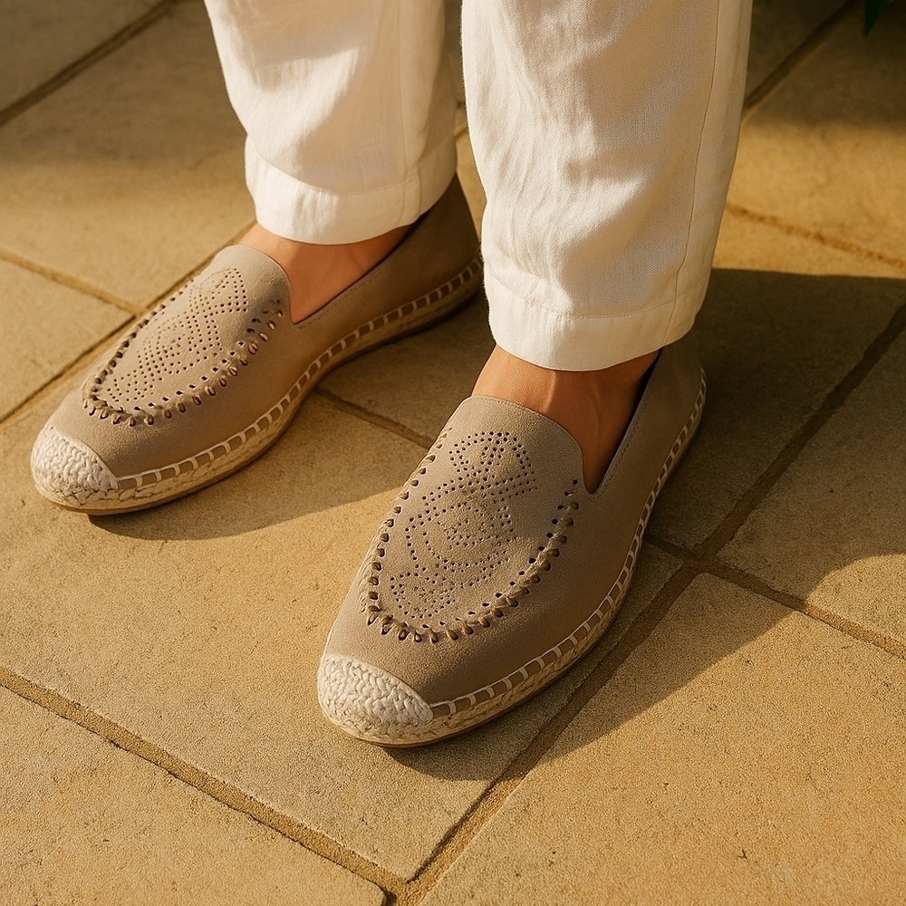 🤩 NWOB Zara Faux Suede Espadrilles Size 10 (EU 41)